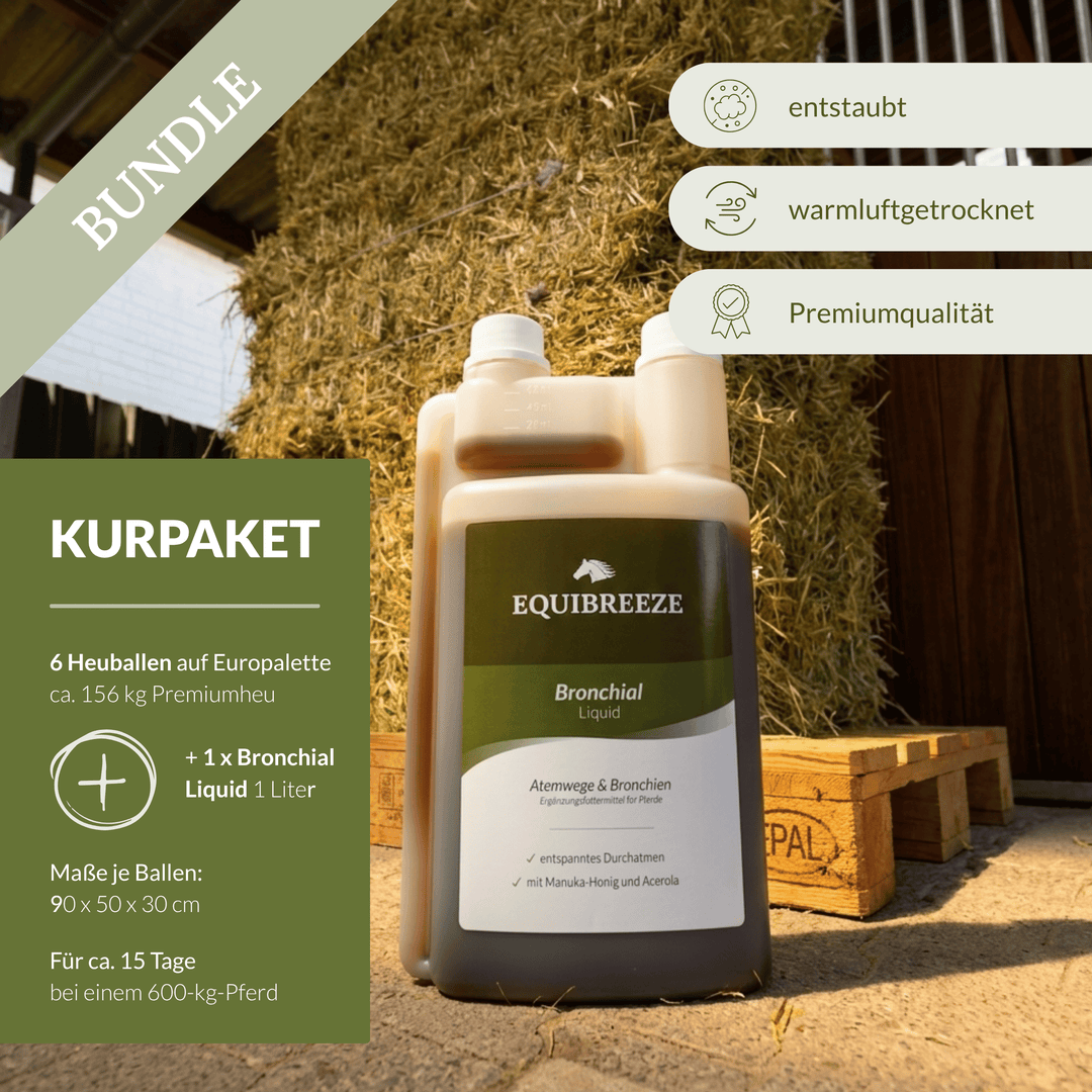 Equibreeze Kurpaket Heu + 1 x Bronchial Liquid GRATIS