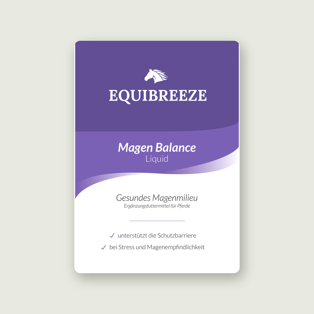 Equibreeze Magen Balance Liquid 1000 ml Flasche, Magensaft für Pferde, Produktansicht