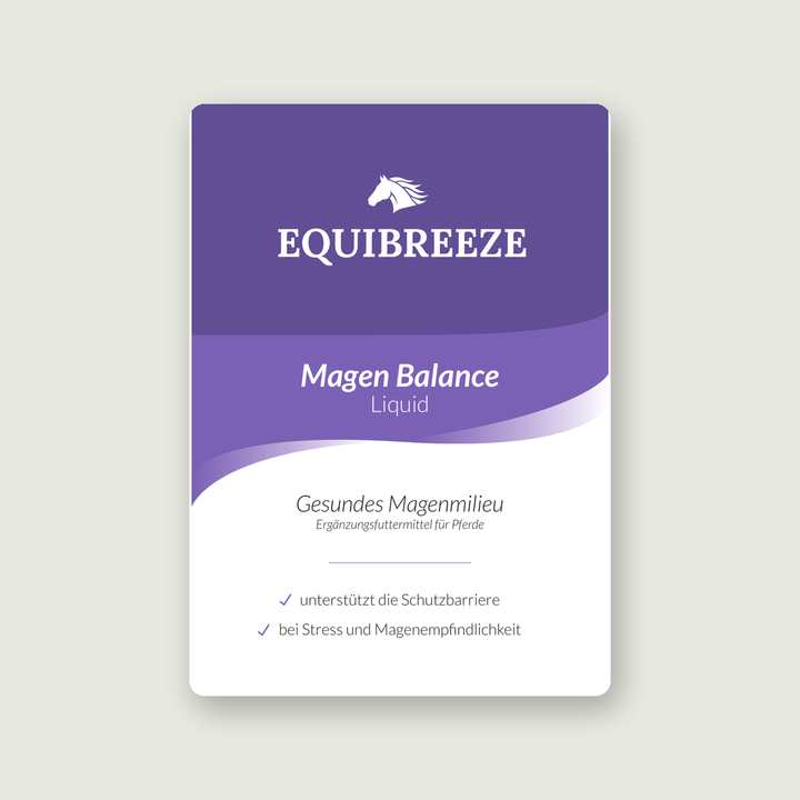 Equibreeze Magen Balance Liquid 1000 ml Flasche, Magensaft für Pferde, Produktansicht