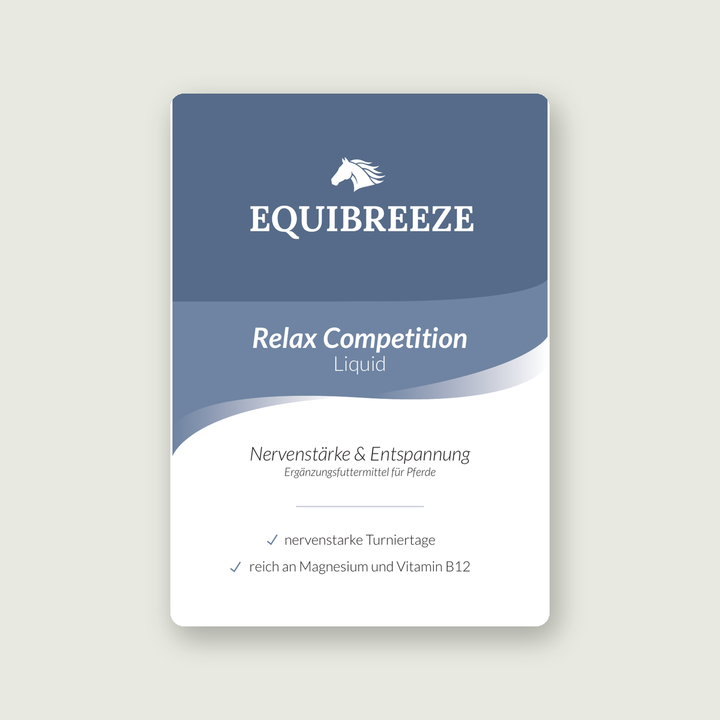 Equibreeze Relax Competition Liquid 1000 ml Flasche, Magnesium-Liquid für Turnierpferde, Produktansicht